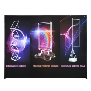 Hội chợ triển lãm gian hàng hiển thị căng thẳng vải Backdrop seg <span class=keywords><strong>Pop</strong></span> Up LED hộp đèn - Product Image 2