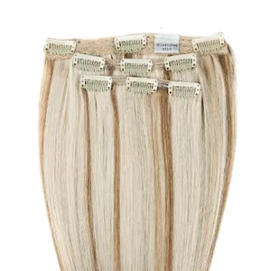 Customized High Quality Wholesale Brazilian Chinese Factory Lace Clip In Hair Extension