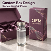 Boîte en papier personnalisée pour flacon de sérum cosmétique de 10 ml, emballage cosmétique