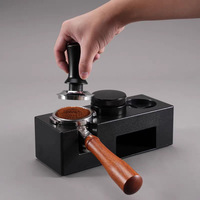 Distributeur de café réglable en acier inoxydable 304 avec échelle, force constante, presse équilibrée, outil de niveau barista pour espresso