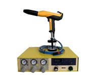 Cabina de Recubrimiento en Polvo Industrial con Bomba, Absorción de Vibraciones para Sustratos de Acero, 110V/220V 50W 34x30x50cm 15kg Casio Elektro Statik