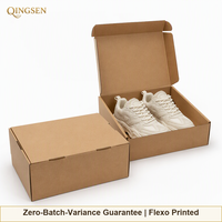 Cajas de Embalaje para Calzado, Resistentes y Duraderas, de Cartón Kraft Marrón, Impresas en Flexografía, con Tapa Superior Plegable, Ecológicas, para Zapatillas