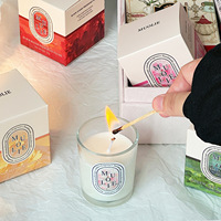 Boîtes cadeaux de bougies parfumées artisanales en cire de soja mélangée, en gros, en forme de tasse, parfums d'ambiance de niche pour cadeaux de fêtes
