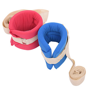Correas de sujeción para extremidades con acolchado suave azul para fijación de manos y pies para pacientes postrados en cama - Product Image 2