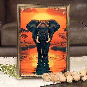 Cuadro <span class=keywords><strong>de</strong></span> Llama Bebé Enmarcado <span class=keywords><strong>de</strong></span> 20x30cm con Marco <span class=keywords><strong>de</strong></span> <span class=keywords><strong>Madera</strong></span> - Product Image 2