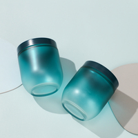 Bouteille en verre personnalisée de 250 ml pour suppléments et vitamines, flacon en verre en forme de bol pour lotion corporelle avec couvercle noir à vis
