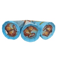 Cornet de crème glacée personnalisé croustillant avec biscuit au chocolat