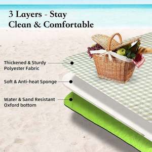 Manta de Picnic Impermeable, Ecológica y Reciclada, Portátil para Exteriores - Product Image 3