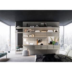 Système <span class=keywords><strong>d</strong></span>'étagères de placard de vente chaude style italien Armoires modulaires de plain-pied pour les chambres, les études, les entrées et les couloirs - Product Image 4