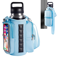 Sac de sport magnétique puissant pour bouteille d'eau avec bandoulière, sac fourre-tout pour gobelet isotherme de plongée, sac de sport personnalisé avec logo, sac de fitness