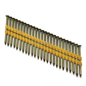 Clous de charpente à tige lisse et brillante de 3 pouces, à 21 degrés, en <span class=keywords><strong>bande</strong></span> plastique, pour fixations de construction en <span class=keywords><strong>bois</strong></span> - Product Image 1