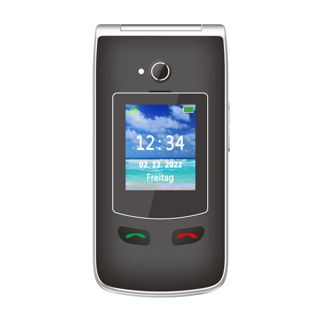 Melefon with Big Button Senior Flip Mobile Phones Dual Screen Smart Phone with SOS Button