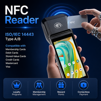 Terminal de point de vente mobile Android 14 avec écran tactile de 5,5 pouces, 4G, WiFi, NFC, imprimante thermique, Bluetooth, terminal de point de vente portable, système de point de vente mobile pour restaurant