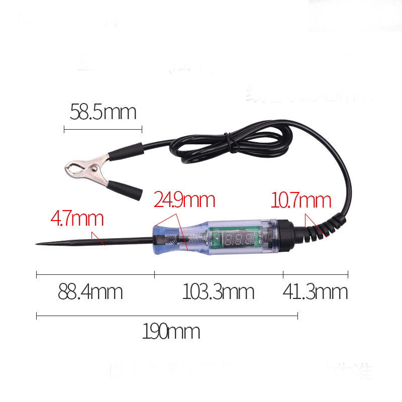 B: Car digital multimeter (black wire) black clamp
