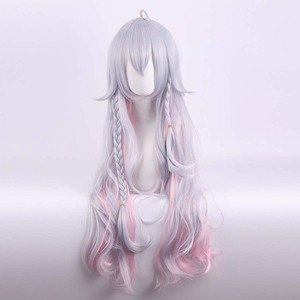 Costumes Accessoires Virtual Youtuber Kagura <span class=keywords><strong>Nana</strong></span> Cosplay Perruque de Cheveux Longs Bouclés IDOL-014 - Product Image 4