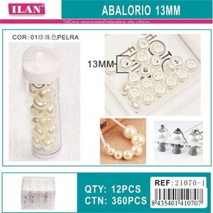 Perle di ilan Abalorio da 13 mm per la creazione di gioielli e forniture artigianali - Product Image 3