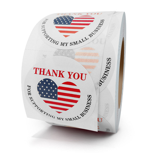 Manufacturer Self-Adhesive Waterproof Thank You Stickers for Gifts Customized Printed <b>Packaging</b> <b>Label</b> Tag - Product Image 4