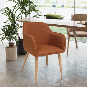 Fauteuil <span class=keywords><strong>Atmosphera</strong></span>-Visoca Amber en tissu texturé avec structure en métal L 60 X D 57 cm - Design contemporain pour salle à manger et salon - Product Image 3