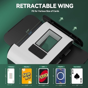 Mélangeur de cartes automatique ABS Kpaw X1 1-2 jeux AUTO/Manuel Léger Faible bruit Portable Rechargeable pour le poker - Product Image 3