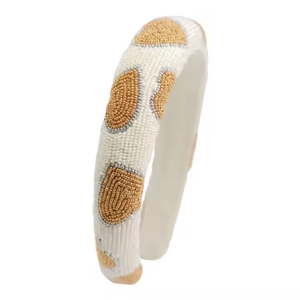 Decorative Luxury Seed Beaded Headband Featuring Multicoloured Beads Handmade Eco-Friendly European-American Style Women's - Product Image 3