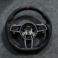 Volant en fibre de carbone adapté à Porsche Panamera Cayenne Macan Taycan Cayman Boxster Carrera 997 911 991 718 996
