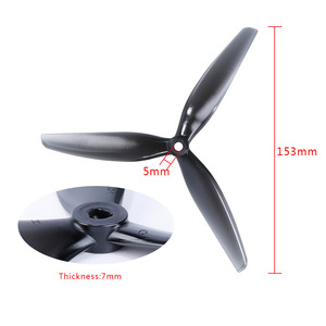 HQProp 7X4X3 7 İnç <span class=keywords><strong>3</strong></span> Kanatlı FPV Pervane Paket Başına <span class=keywords><strong>2</strong></span> Çift 9g EVA Malzeme 7040 İHA Parçaları - Product Image 4