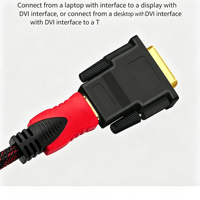 Adaptateur Vidéo DVI-D 24+1 Mâle-Femelle Plaqué Or 1080P Bidirectionnel Connecteur HD pour Ordinateur de Jeu Neuf Carte Graphique PC