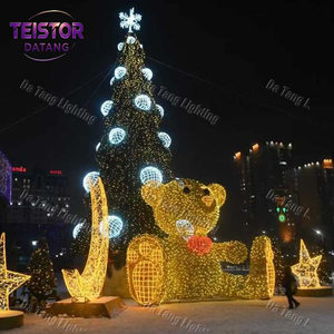 Grand motif lumineux personnalisé en forme de sapin de Noël pour les places publiques, les hôtels et les décorations de fêtes en extérieur - Product Image 2