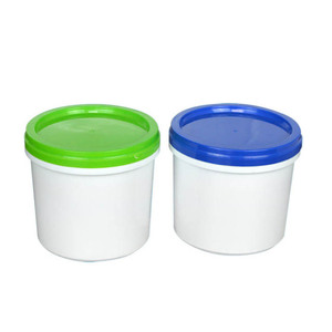 High quality 1L Plastic food grade PP Bucket 1KG Plastic Paint Cans with Lids clear plastic paint cans wholesale