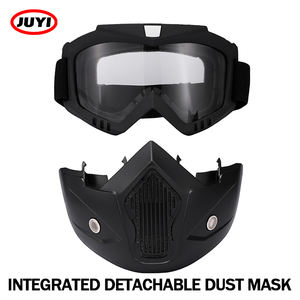 Masque de cyclisme tactique de protection intégrale du visage personnalisé Masque de moto Masque de lunettes d'équitation avec bouclier détachable - Product Image 5