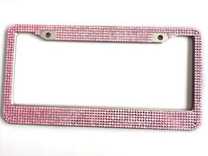 Marco para Placa de Matrícula Estándar Estadounidense, Estilo Caramelo, de Acero Inoxidable con Incrustaciones de Diamantes de Imitación, Diamantes de Imitación Acrílicos - Product Image 5