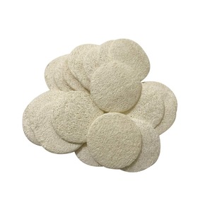 Disques faciaux en luffa naturels de <span class=keywords><strong>teint</strong></span> rond de différentes tailles - Product Image 3