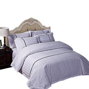 Ensemble de literie en coton blanc Star <span class=keywords><strong>Hotel</strong></span> Collection draps de lit de <span class=keywords><strong>luxe</strong></span> Queen King Size - Product Image 2