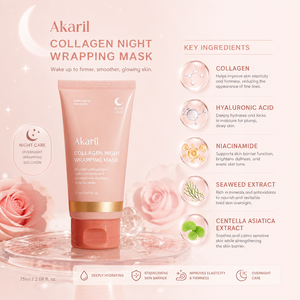 <span class=keywords><strong>Mascarilla</strong></span> Facial de Colágeno de 75 ml con Vitamina C, Gel Cristalino Nocturno, Exfoliante, Blanqueador, Antienvejecimiento e Hidratante <span class=keywords><strong>para</strong></span> Todo Tipo de <span class=keywords><strong>Piel</strong></span> - Product Image 4