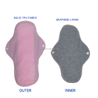 Lot de 6 serviettes menstruelles réutilisables AIO avec ailettes, lavables en tissu, pour femmes, serviettes hygiéniques post-partum avec pochette de rangement portable