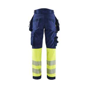 BLAKLADER - 711425138933D23 Pantalón Softshell Hi-Vis para Mujer Azul marino/Amarillo-EAN 7330509879566 ROPA DE TRABAJO DE LA HI-VIS - Product Image 2