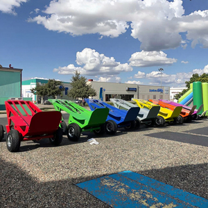 Chariot électrique robuste pour le transport de structures gonflables - Chariot motorisé commercial pour le déplacement de châteaux gonflables/toboggans aquatiques - Product Image 1