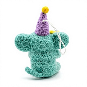 Festive Handmade Elephant <b>Felt</b> Party Hat Safari <b>Animal</b> Christmas Tree Decoration Customized Eco-Friendly 100% Wool Home - Product Image 5