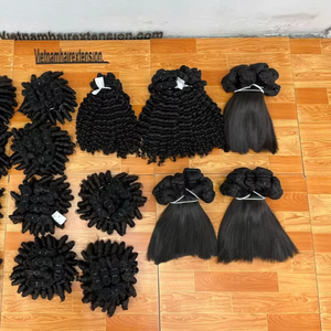 Extensions de Cheveux Humains Vietnamiens de Qualité Supérieure, Tissage Double Drawn, Cheveux Vierges Bruts Lisses, Couleur Naturelle, 100 % Cheveux Humains en Paquet - Product Image 4