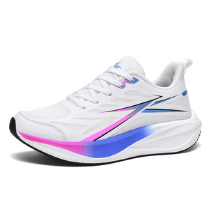 รองเท้ากีฬาผู้ชายสไตล์สปอร์ตสำหรับฤดูใบไม้ผลิและฤดูใบไม้ร่วง  วัสดุตาข่ายด้านบน พื้นรองเท้า EVA ช่วยลดแรงกระแทก  พื้นรองเท้าด้านนอกทำจากยางทั้งหมด  กันลื่น น้ำหนักเบา - Product Image 4