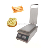 Machine électrique automatique de fabrication de rouleau d'oeuf de casse-croûte d'acier inoxydable/machine de biscuit de rouleau d'oeuf machines croustillantes de fabricant de rouleau d'oeuf