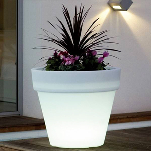 Maceta de jardín <span class=keywords><strong>con</strong></span> <span class=keywords><strong>luz</strong></span> LED impermeable de nuevo diseño <span class=keywords><strong>con</strong></span> <span class=keywords><strong>macetas</strong></span> y <span class=keywords><strong>macetas</strong></span> modernas de Color táctil - Product Image 1