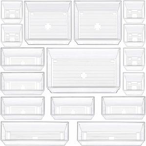 Organizadores Apilables para Maquillaje y Escritorio, Divisores de Cajones, Bandejas de Diferentes Tamaños, Exhibidores - Product Image 6