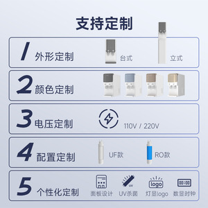 Hot And Cold <b>Water</b> Dispenser With Filter System Desktop Purifier Electric Plastic Housing Direct <b>Drinking</b> Function - Product Image 2