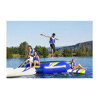 Parc aquatique gonflable flottant extérieur Jeu aquatique gonflable personnalisé Trampoline aquatique gonflable avec toboggan