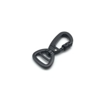 Alliage de zinc métal noir accessoires sans nickel placage pivotant oeil boucle déclencheur Clip fermoir mousqueton