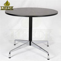 Design moderne table de banquet en métal base de table de restaurant mélamine table à manger