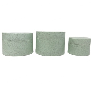 กระปุกครีมข้าวสาลีรักษ์โลก ปากกว้าง 50 กรัม 100 กรัม 250 กรัม  ภาชนะบรรจุภัณฑ์เครื่องสำอางพลาสติกย่อยสลายได้จากฟางข้าวสาลี - Product Image 1