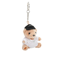 Porte-clés en peluche ours en coton PP, personnalisable, mignon et mini, en fourrure d'ours, vente chaude