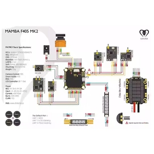 DIATONE แมม บา <span class=keywords><strong>F405</strong></span> ตัวควบคุมการบิน <span class=keywords><strong>Betaflight</strong></span> STM32 MPU6000 OSD ในตัว 5V/2A BEC 3-6S สำหรับ DIY FPV แข่งควอดคอปเตอร์ - Product Image 6